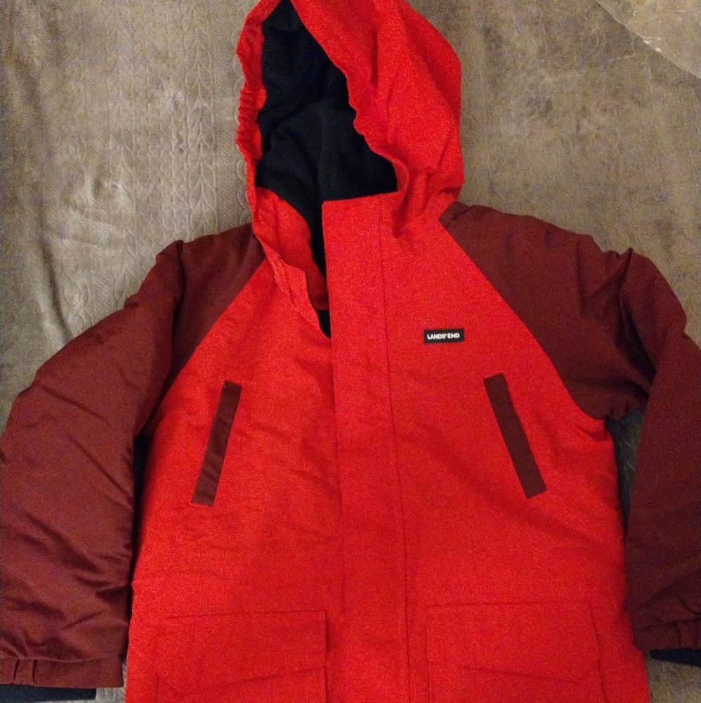 Kids size 7 Lands End winter coat